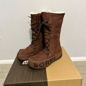 Sorel waterproof brown snow boots